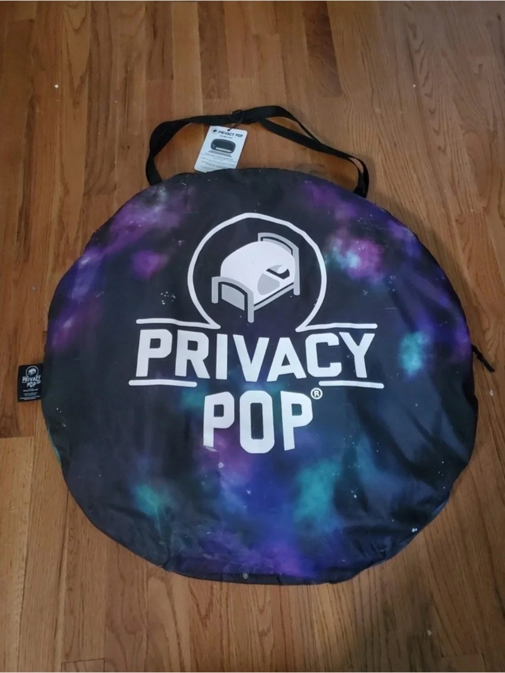 Galaxy Print Bed Canopy with Mesh Netting - Purple/Blue